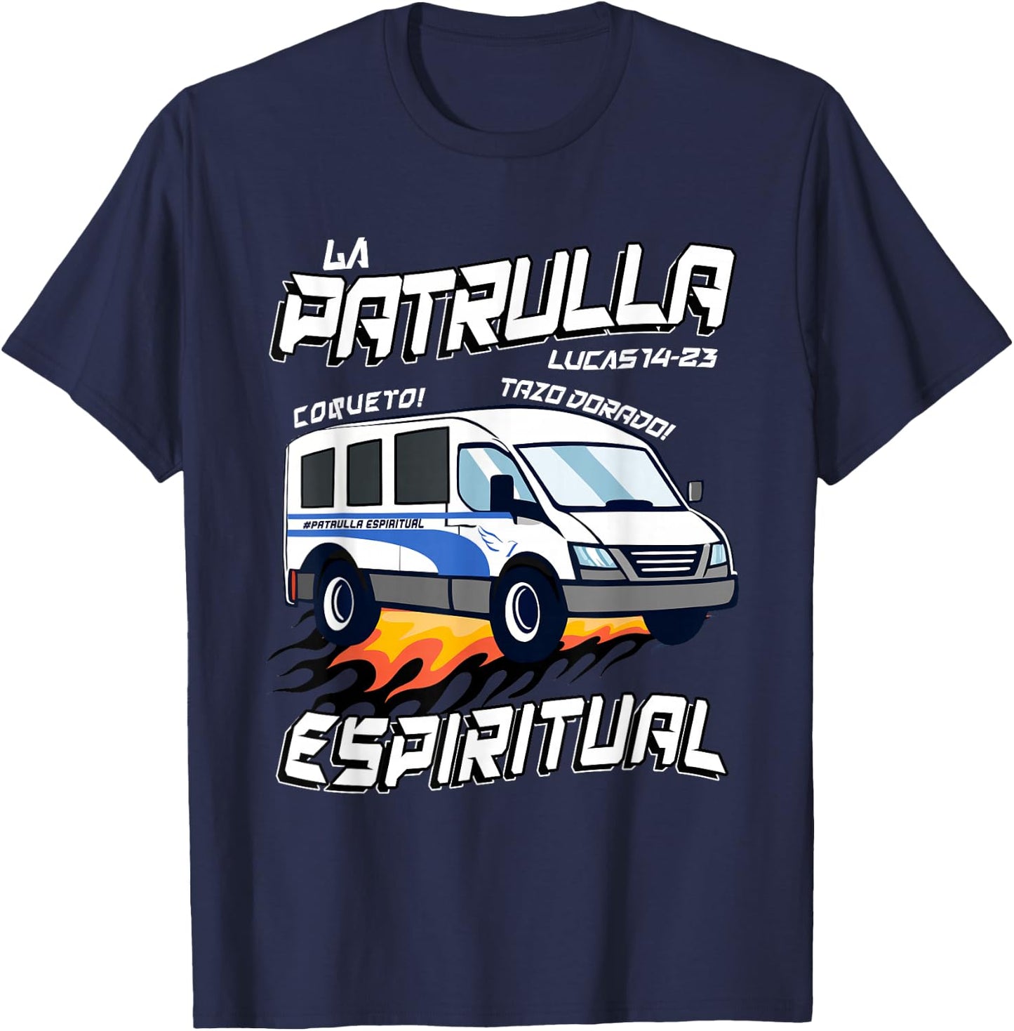 La patrulla espiritual Funny Tazo Dorado Mexican Spanish T-Shirt - T-Shirt | Navy