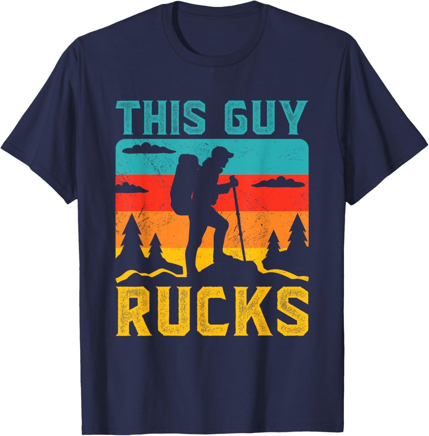 This Guy Rucks Rucksack Backpack Ruck Workout Rucking T-Shirt - T-Shirt | Navy