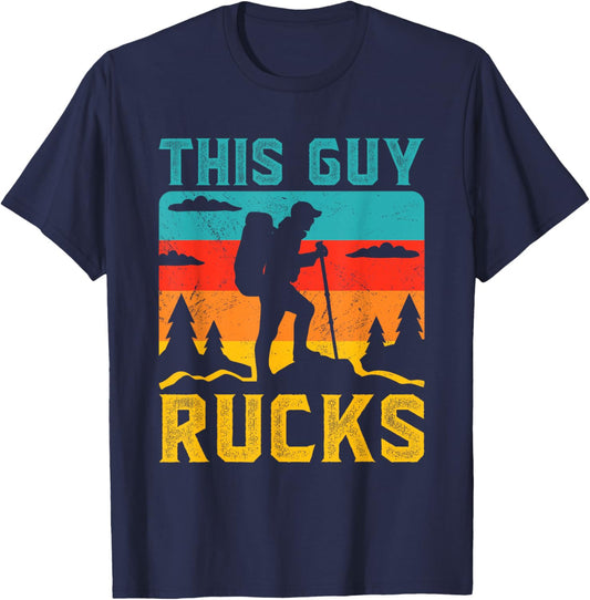 This Guy Rucks Rucksack Backpack Ruck Workout Rucking T-Shirt - T-Shirt | Navy