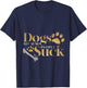Dogs Because People Suck Funny Pet Parent Gift Paws Dog T-Shirt - T-Shirt | Navy