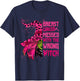Breast Cancer Messed With Wrong Witch Halloween Girls Women T-Shirt - T-Shirt | Navy