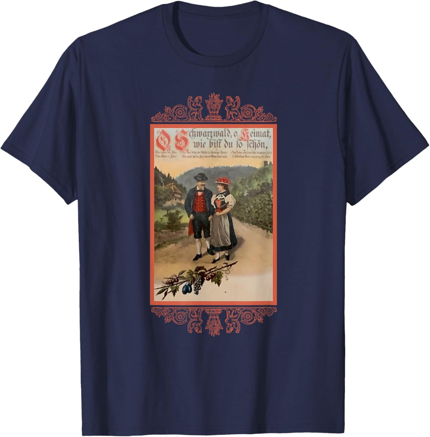 Germany Schwarzwald Black Forest T-Shirt - T-Shirt | Navy