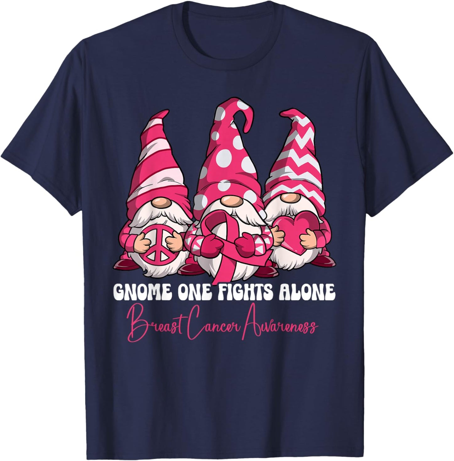 Breast Cancer Awareness T-Shirt - T-Shirt | Navy