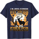 Sarcastic hunting funny I'm into fitness deer in my freezer T-Shirt - T-Shirt | Navy