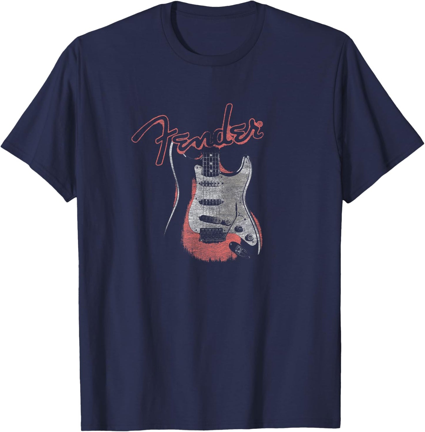 Fender Retro Glow T-Shirt - T-Shirt | Navy