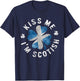 Kiss Me I'm Scottish St Patrick's Day Scotland Gift T-Shirt - T-Shirt | Navy
