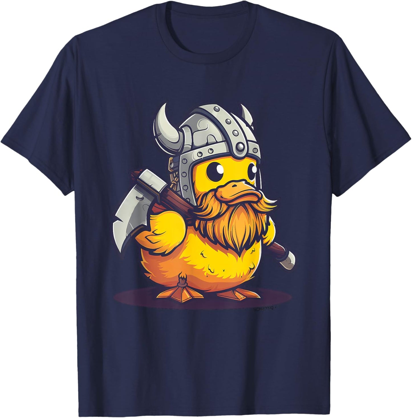 Rubber Duck Rubber Duckie Viking Duck Viking Helmet Vikings T-Shirt - T-Shirt | Navy