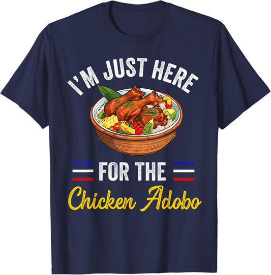 Filipino Philippines Women Men Filipino Food Chicken Adobo T-Shirt - T-Shirt | Navy