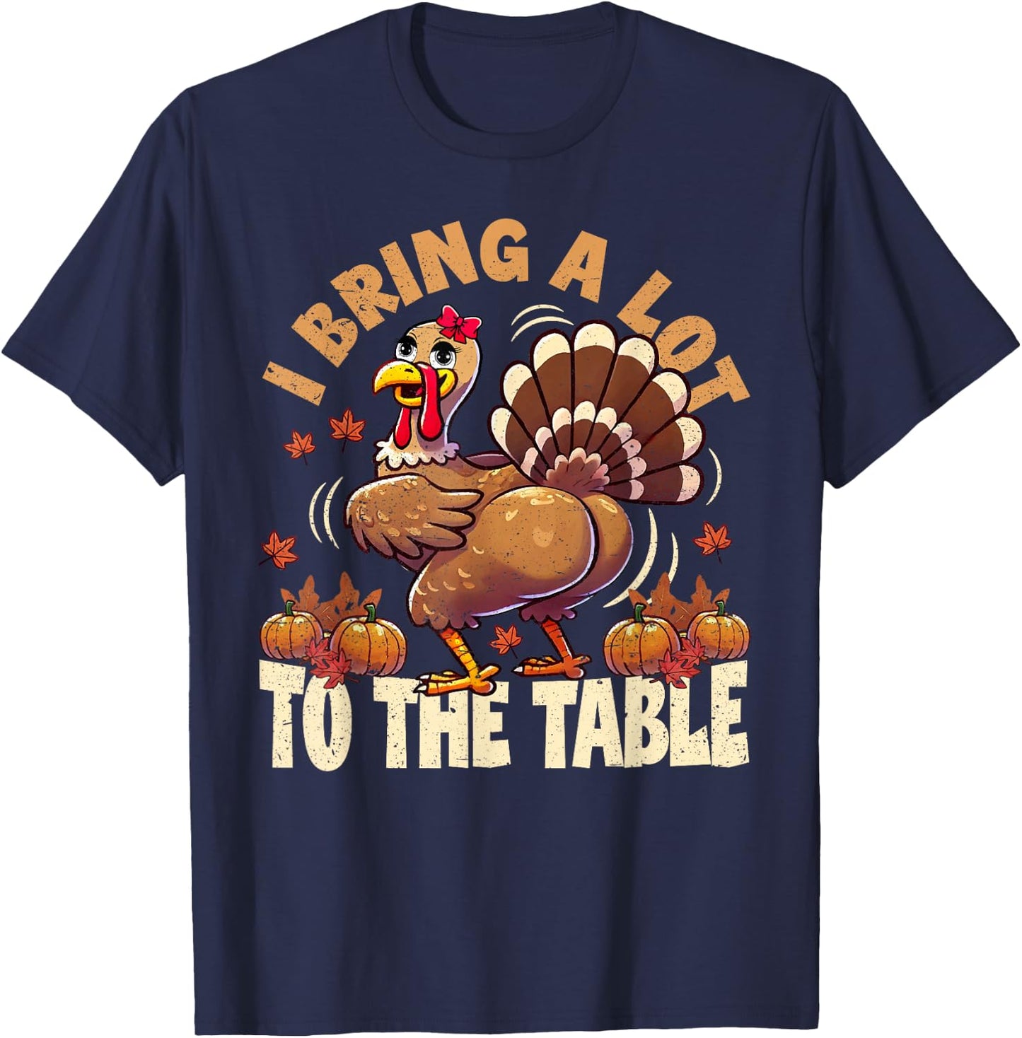 Funny Thanksgiving meme Turkey day T-Shirt - T-Shirt | Navy