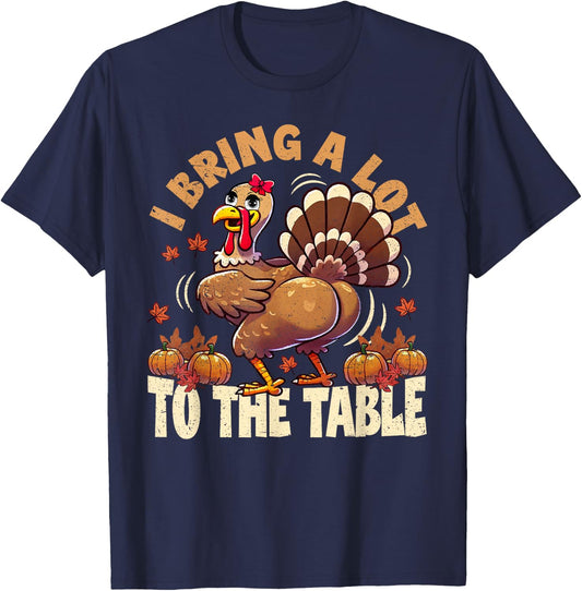 Funny Thanksgiving meme Turkey day T-Shirt - T-Shirt | Navy