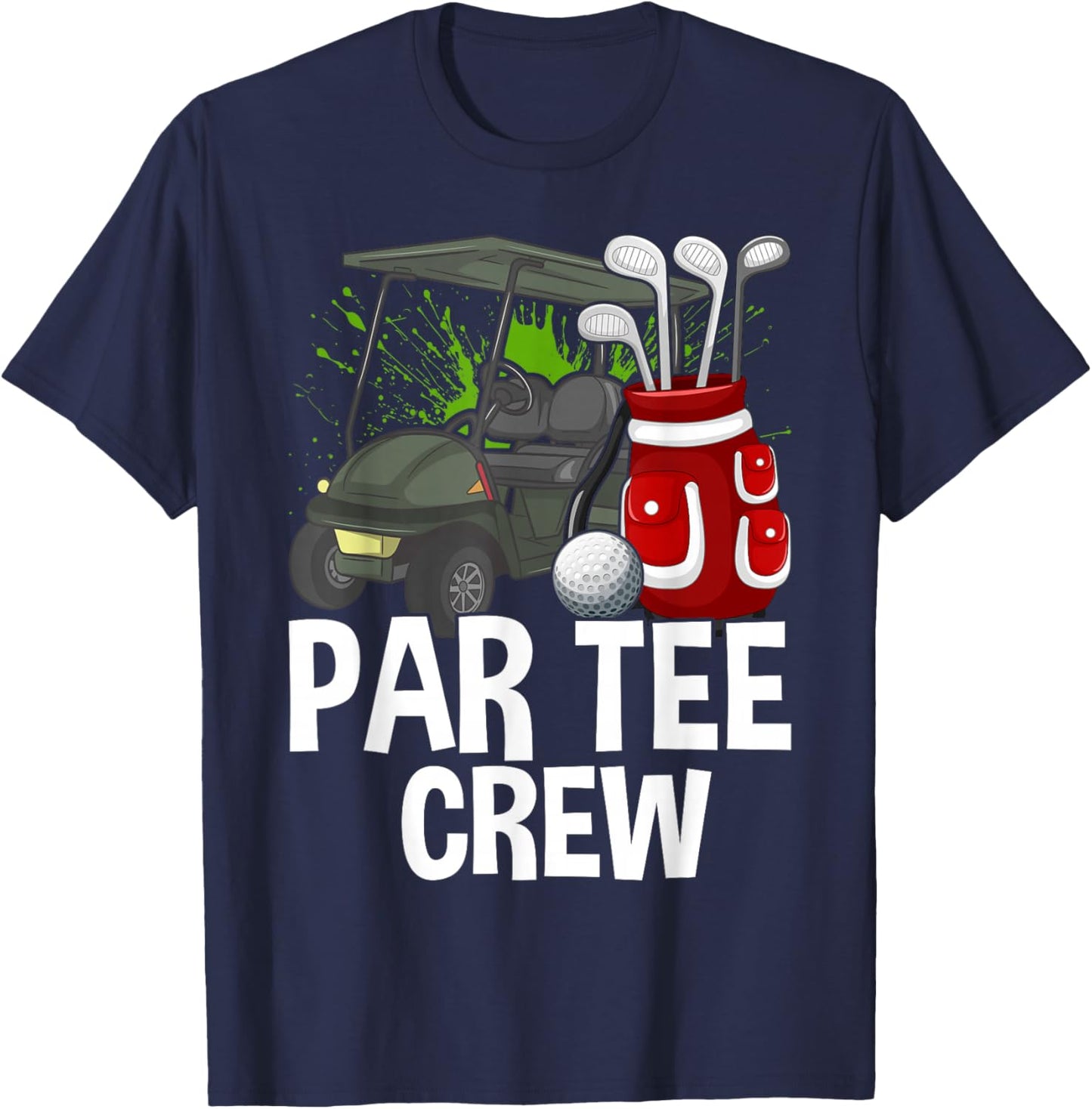 Funny Golf Women Men, Fun Golfing Par Crew T-Shirt - T-Shirt | Navy