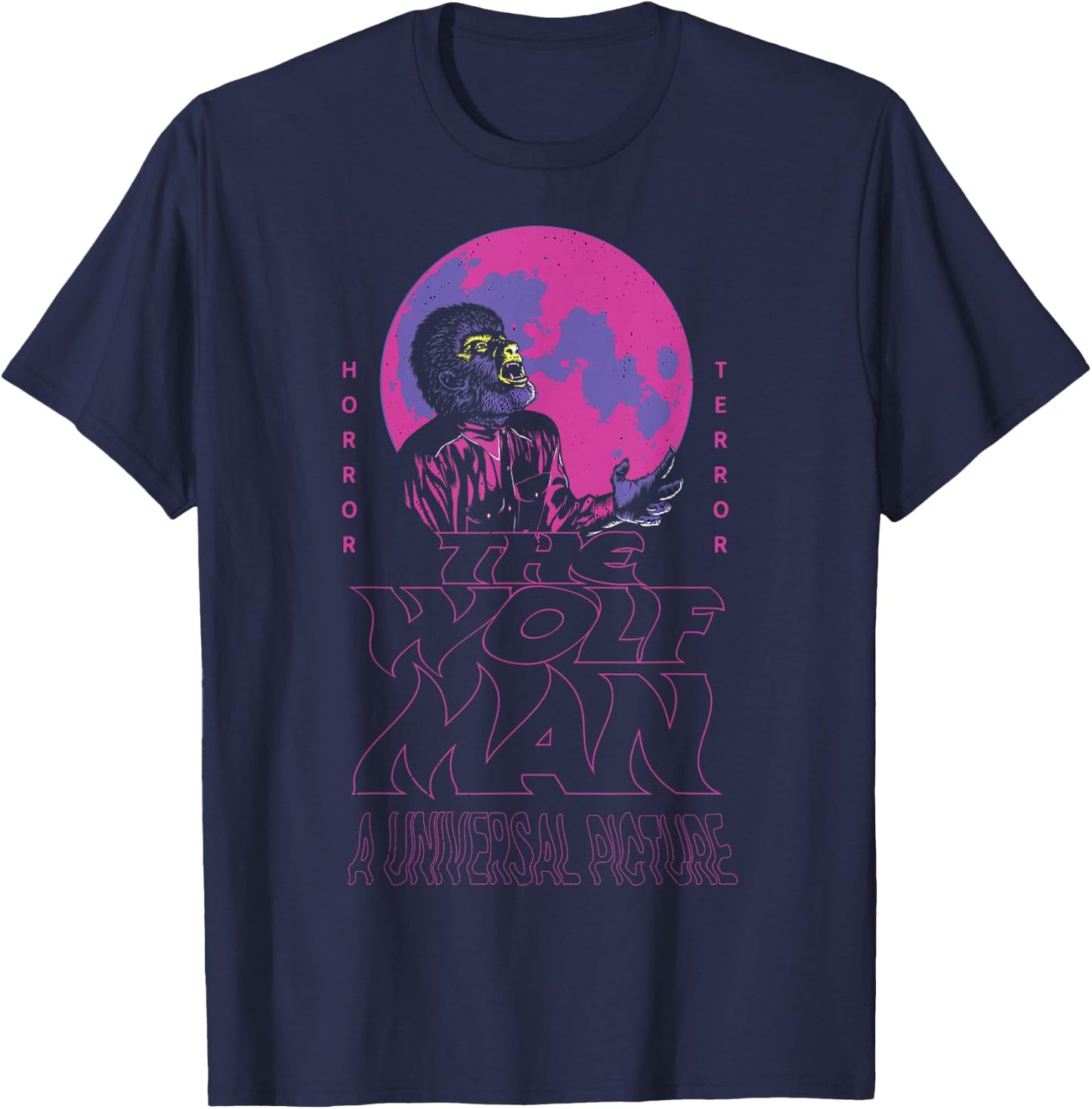 Universal Monsters The Wolf Man A Universal Picture T-Shirt - T-Shirt | Navy