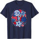 NBA Detroit Pistons Psychedelic Basketball Collage T-Shirt - T-Shirt | Navy