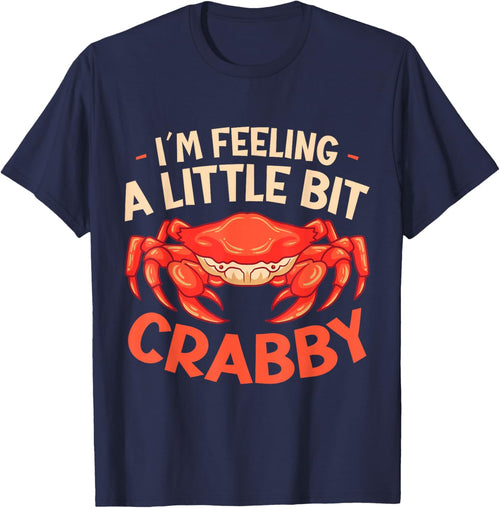 Crab Eating Seafood Feeling Little Bit Crabby