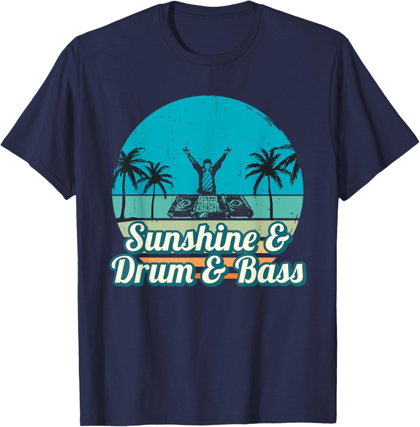 Summer Festival DnB Shirt | Sunshine & Drum & Bass Shirt Women T-Shirt - T-Shirt | Navy