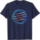 Kaos: A Line Appears Order Wanes Family Falls Kaos Reigns T-Shirt - T-Shirt | Navy