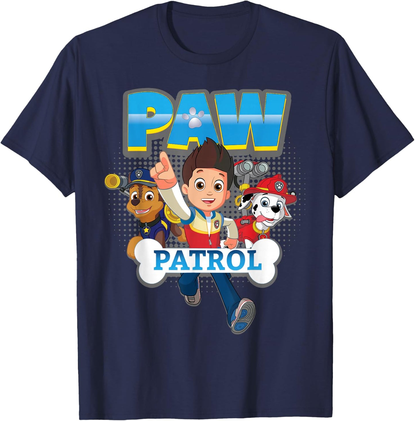 Ryder Paw Patrol Chase and Marshall T-Shirt - T-Shirt | Navy