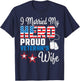 Veteran Day Husband I Married My Hero Proud Veteran's Wife T-Shirt - T-Shirt | Navy