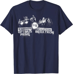 Transformers: War For Cybertron Optimus Prime Vs. Megatron T-Shirt - T-Shirt | Navy