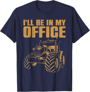 Best Tractor Women Farming Agriculture Farmer Office T-Shirt - T-Shirt | Navy