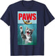 Funny Paws Shirt Paws Jaws Mouse T-Shirt - T-Shirt | Navy