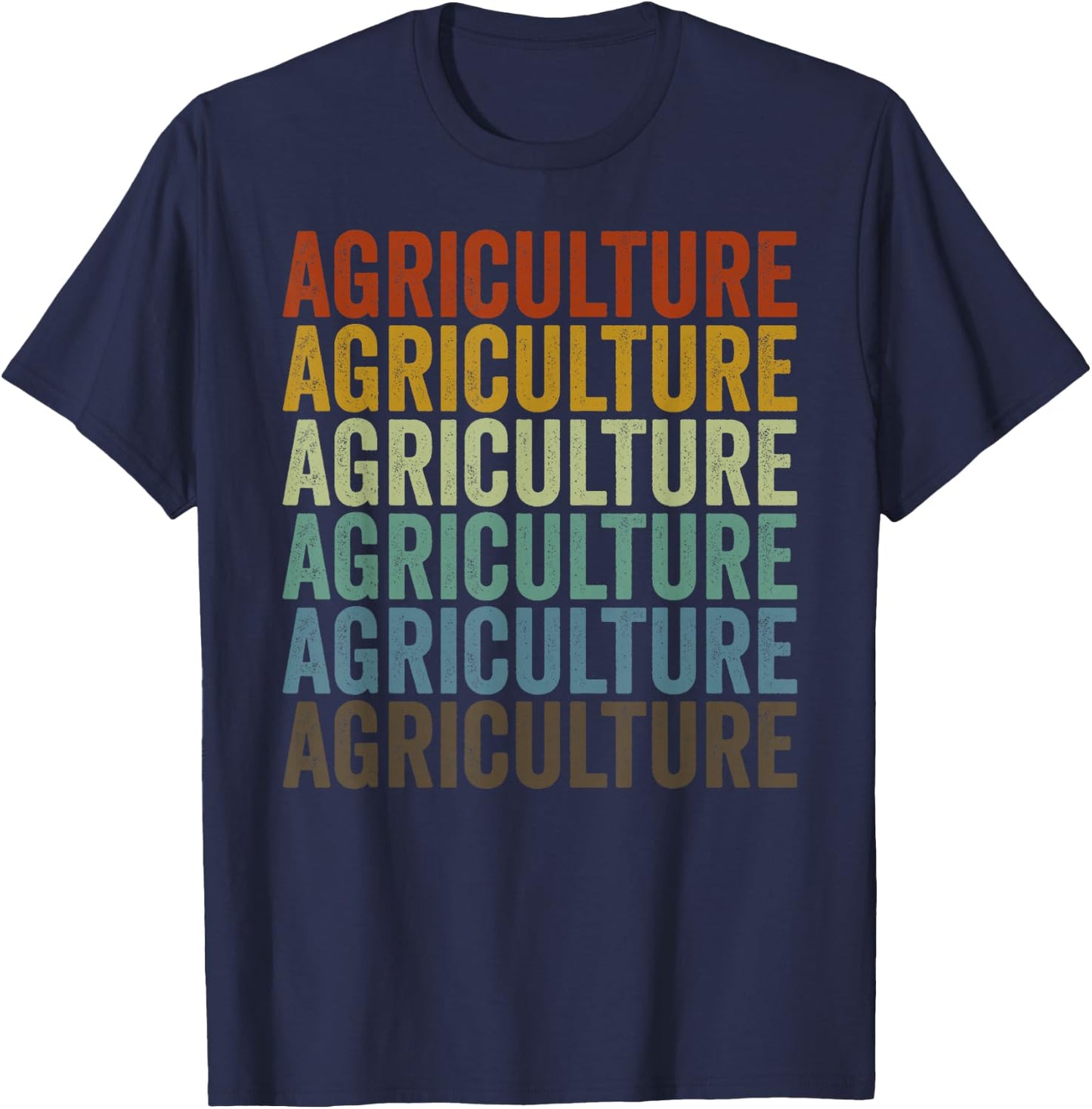 Agriculture Retro T-Shirt - T-Shirt | Navy