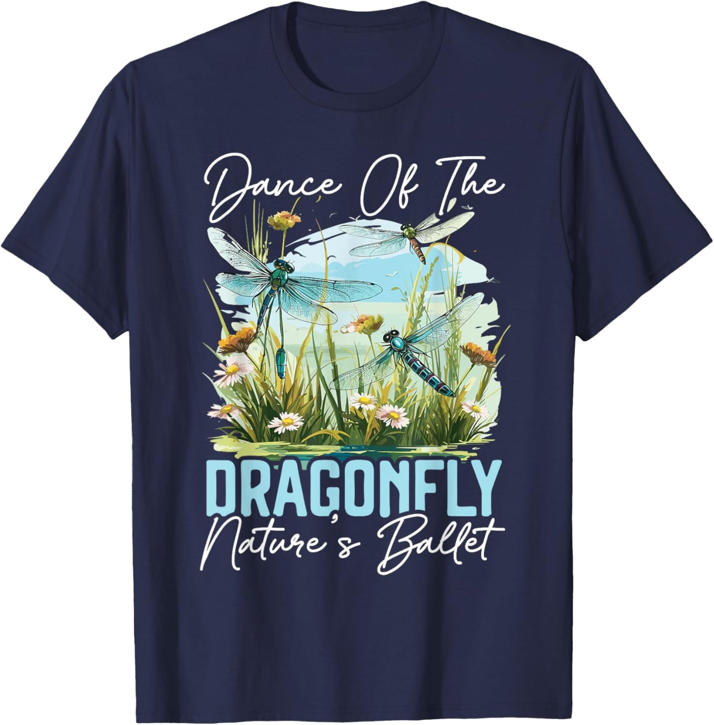 Dragonfly Flying Insect Lover Entomology Dragonflies T-Shirt - T-Shirt | Navy