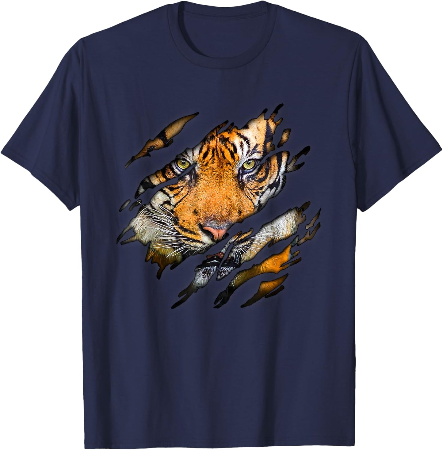 Tiger in Me Design, Tigerdesign T-Shirt - T-Shirt | Navy