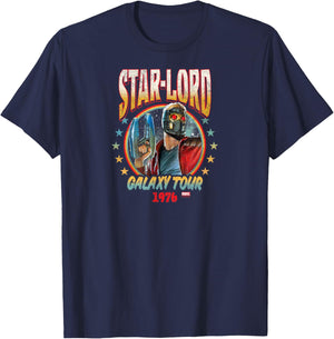 Guardians of The Galaxy - Star Lord Band T-Shirt - T-Shirt | Navy