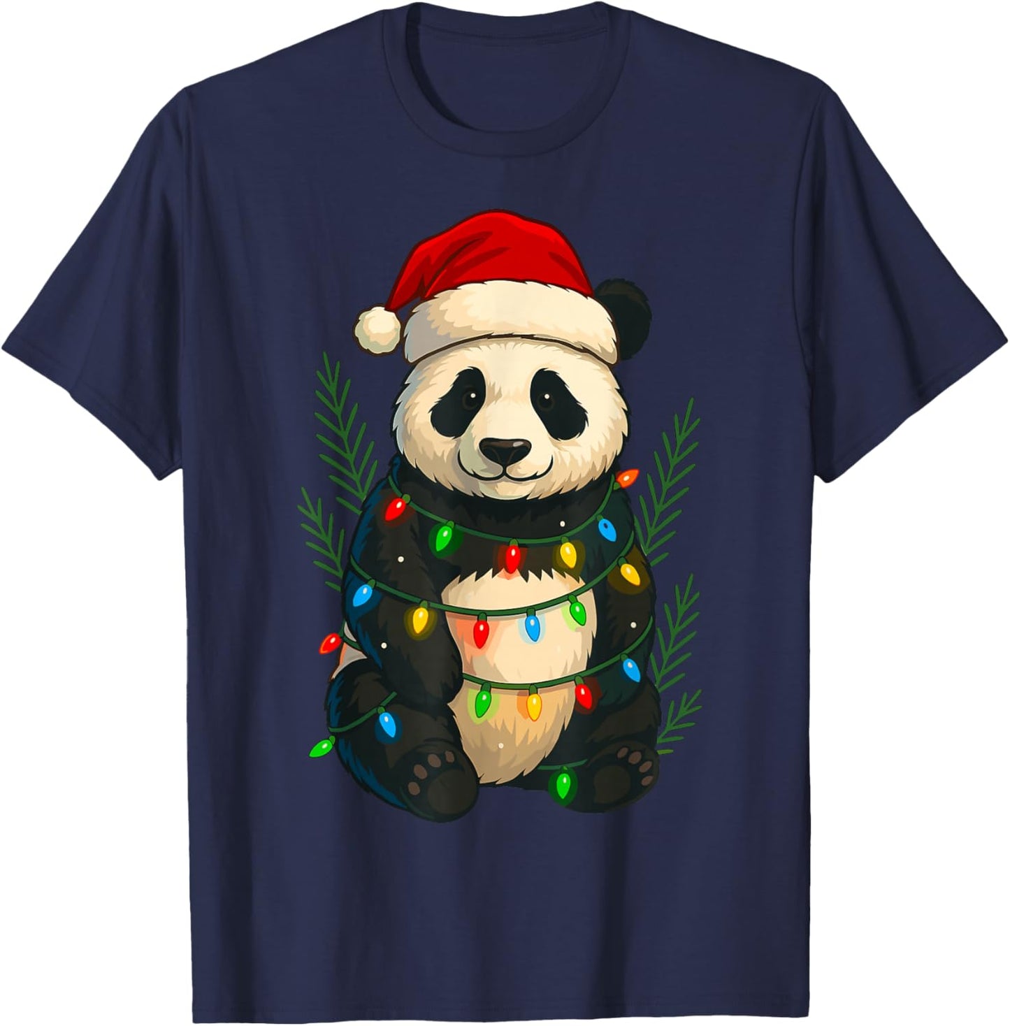 Christmas Panda T-Shirt - T-Shirt | Navy