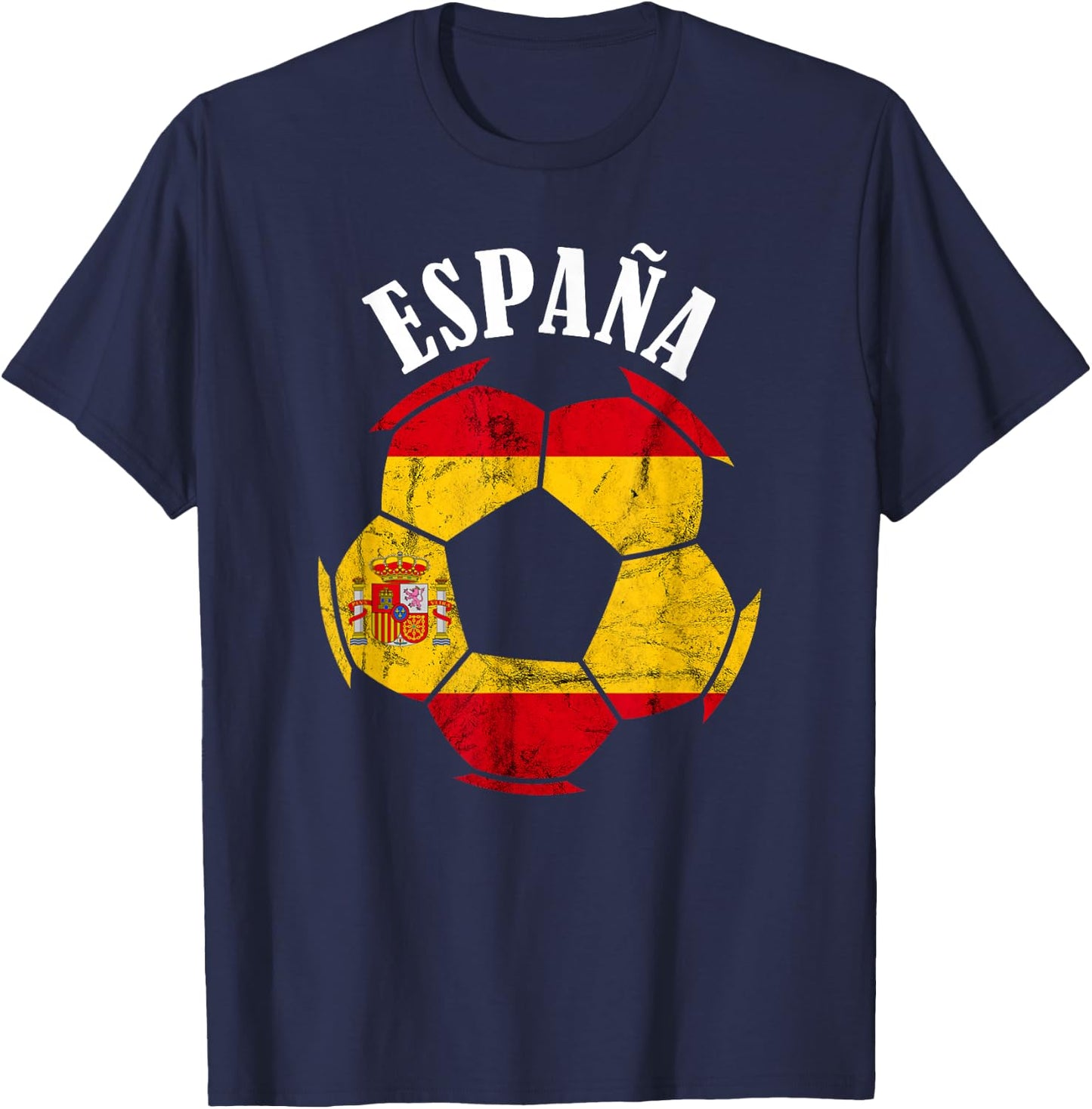 Espana Spain Flag Spain Soccer Player Spanish Pride Espanol T-Shirt - T-Shirt | Navy