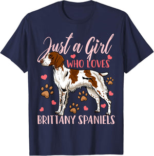Brittany Spaniel T-Shirt - T-Shirt | Navy