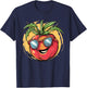 Cute Tomato With Sunglasses I Tomato T-Shirt - T-Shirt | Navy