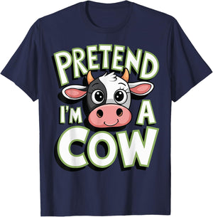 Pretend I'm A Cow T-Shirt - T-Shirt | Navy