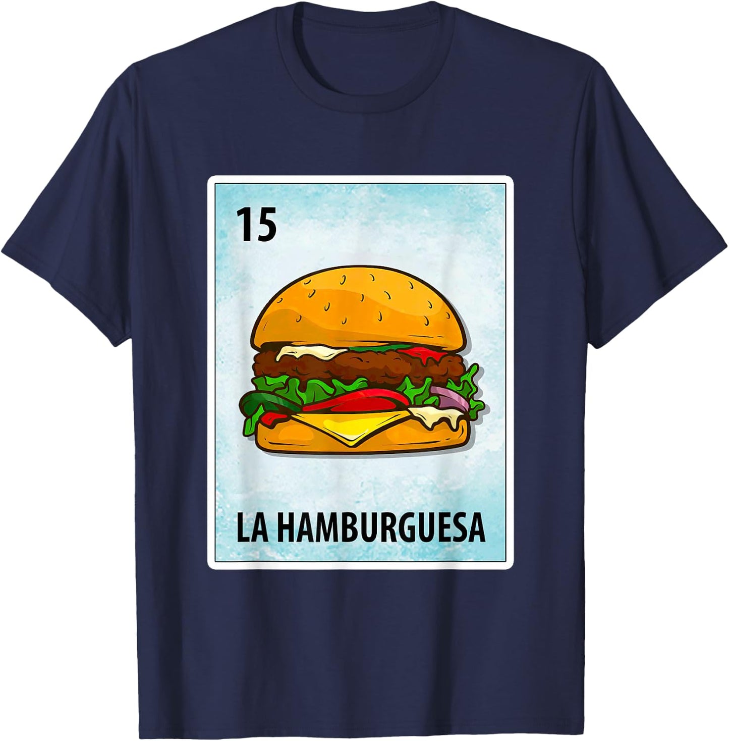 La Hamburguesa Mexican Hamburger Cards T-Shirt - T-Shirt | Navy