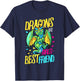 Dragon Are A Girls Best Friend Dragon Lover T-Shirt - T-Shirt | Navy
