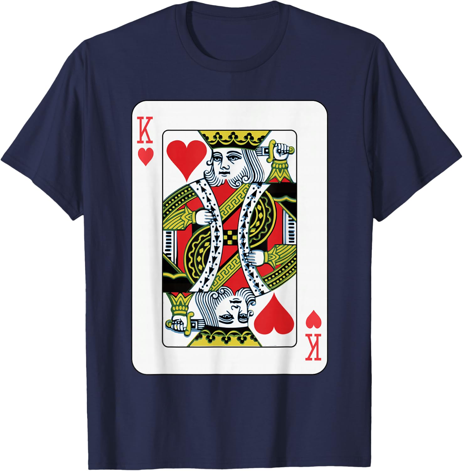 Herzkönig Playing Cards T-Shirt - T-Shirt | Navy