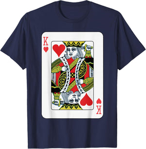 Herzkönig Playing Cards T-Shirt - T-Shirt | Navy