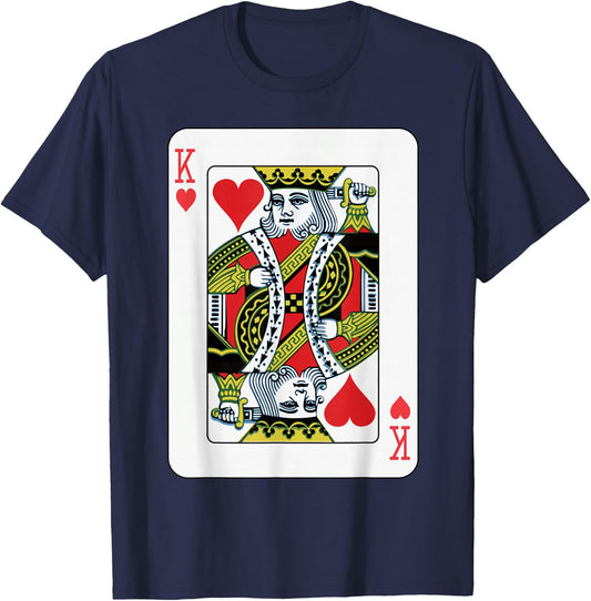 Herzkönig Playing Cards T-Shirt - T-Shirt | Navy