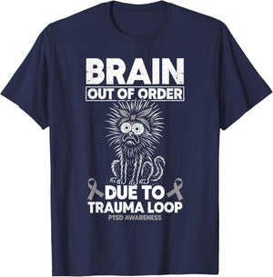 Post Traumatic Stress Disorder PTSD Awareness T-Shirt - T-Shirt | Navy