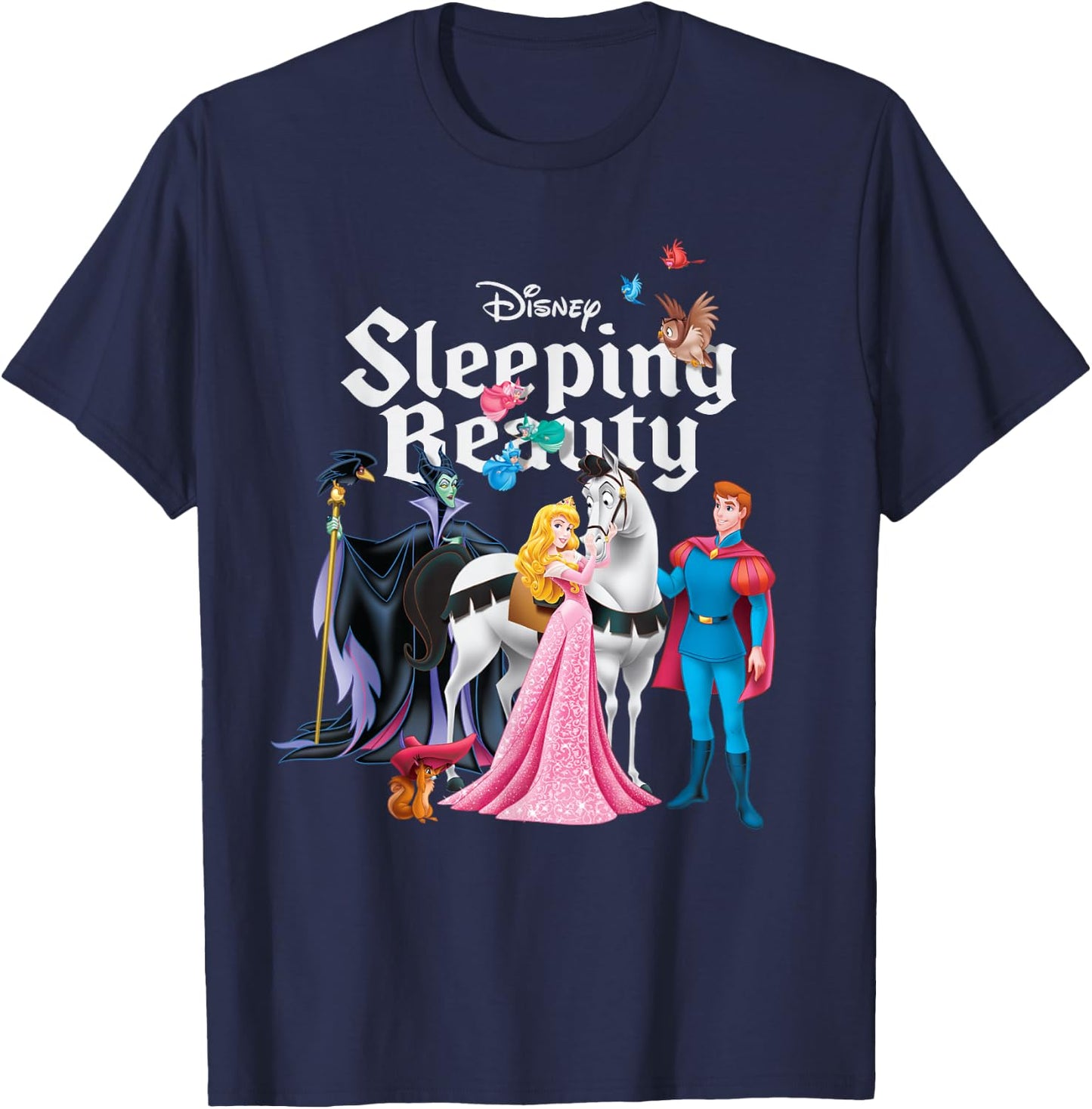 Disney Sleeping Beauty Characters T-Shirt - T-Shirt | Navy