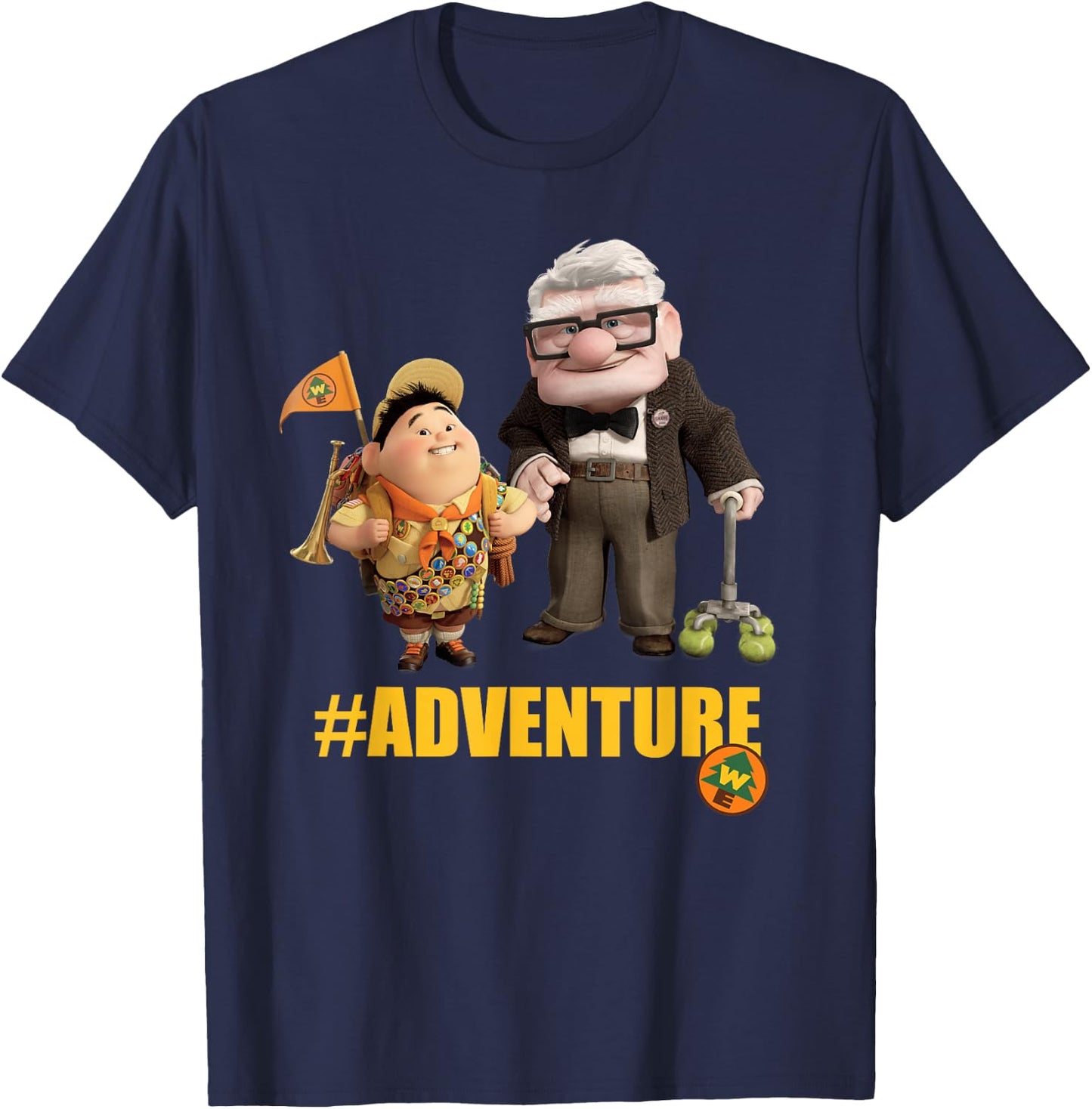 Disney Pixar Up Carl and Russell #Adventure T-Shirt - T-Shirt | Navy