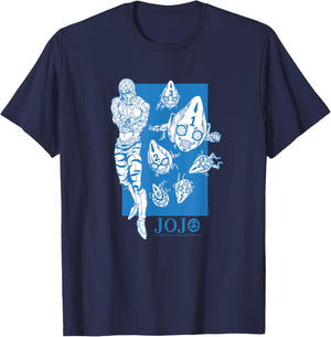 JoJo's Bizarre Adventure Mista Six Bullets Anime T-Shirt - T-Shirt | Navy
