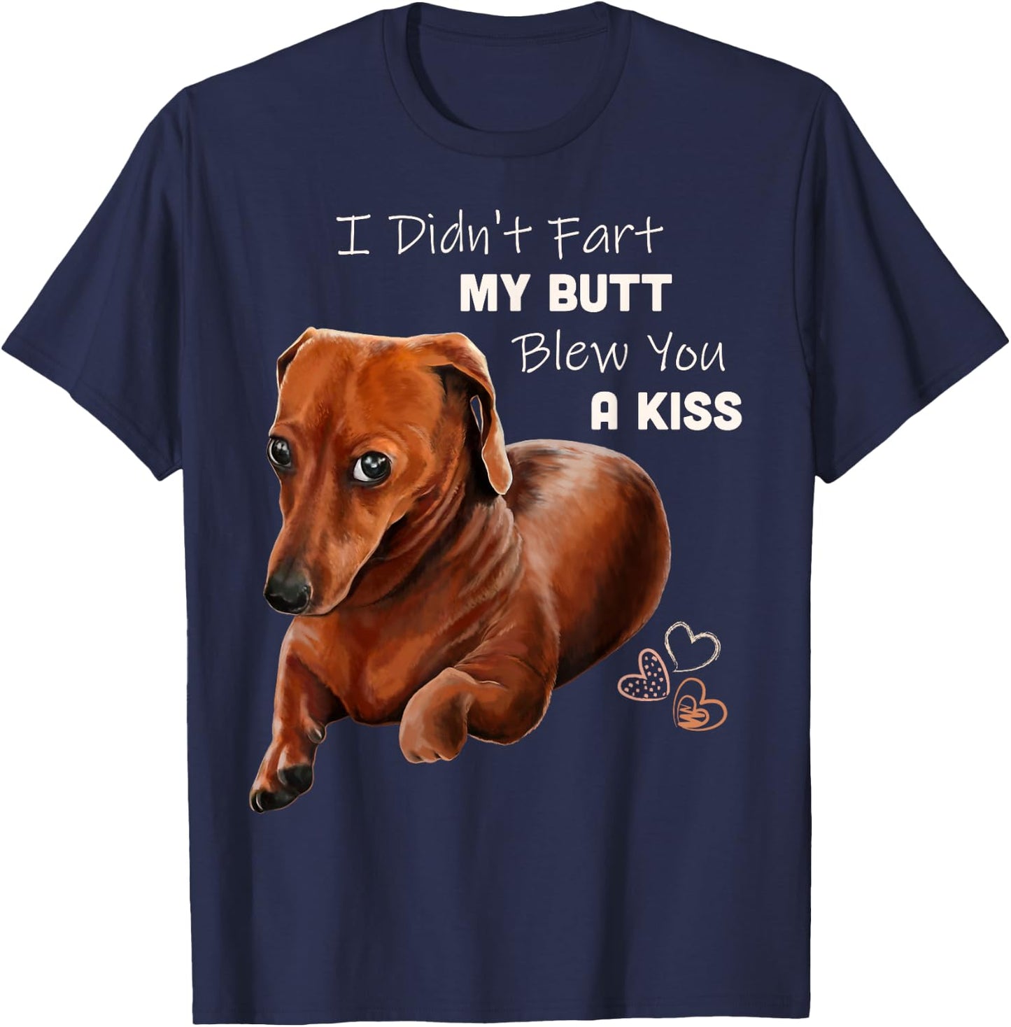 Floppy Tail Dog Women T-Shirt - T-Shirt | Navy