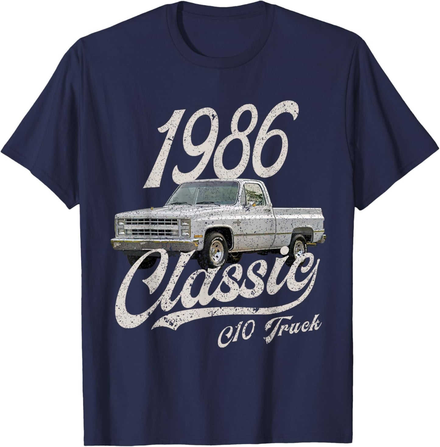1986 86 C10 Truck T-Shirt - T-Shirt | Navy