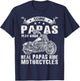 Some Papas Play Bingo Real Papas Ride Motorcycles T-Shirt - T-Shirt | Navy