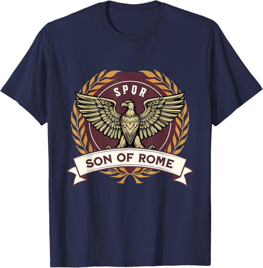 Roman Empire Son of Rome Ancient Roman Legions T-Shirt - T-Shirt | Navy