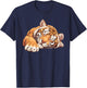 Sleeping Tiger I Kids Tiger T-Shirt - T-Shirt | Navy