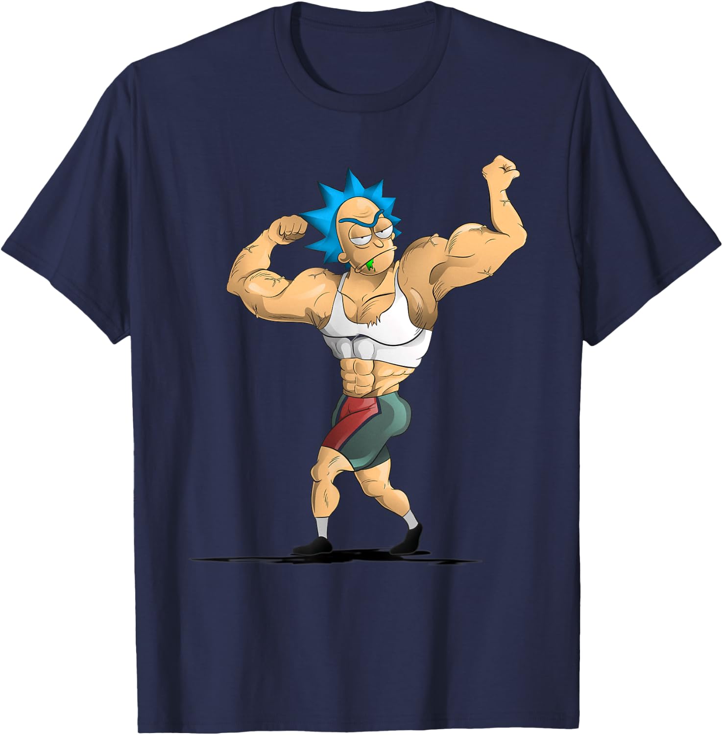 Mademark x Rick and Morty - Rick and Morty Shirt Rick's Gym T-Shirt - T-Shirt | Navy
