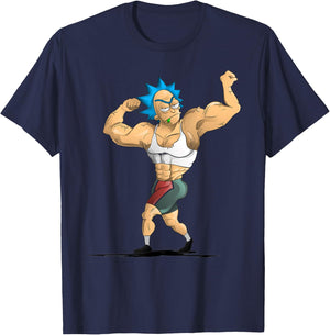Mademark x Rick and Morty - Rick and Morty Shirt Rick's Gym T-Shirt - T-Shirt | Navy